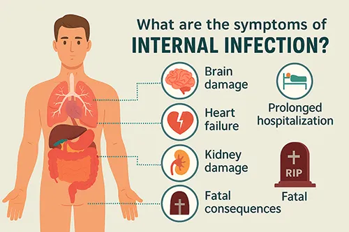 بررسی اینکه عفونت داخلی چه علائمی دارد
